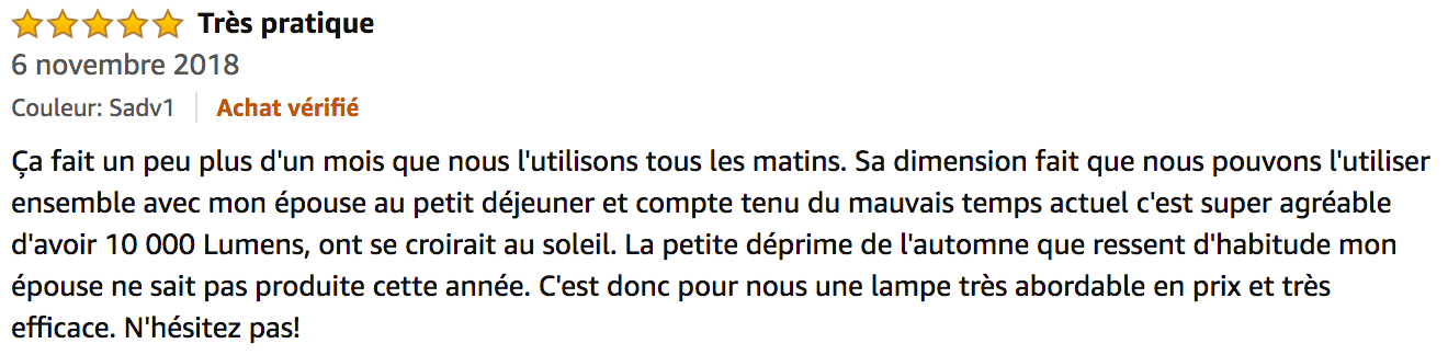 commentaire Duronic SADV1